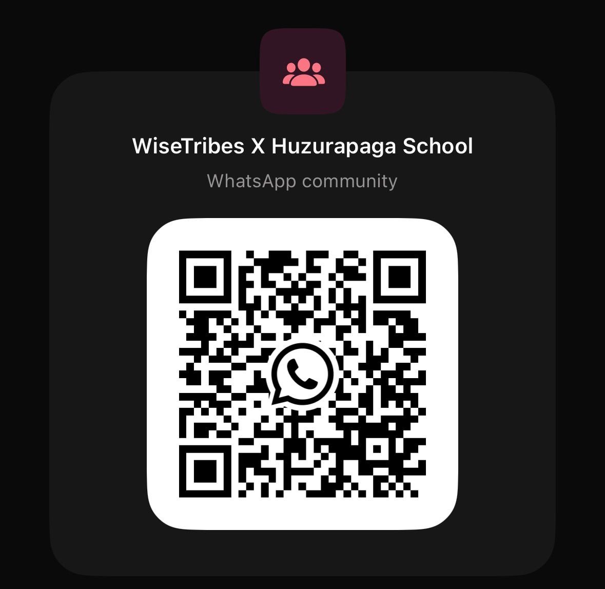 WhatsApp community QR